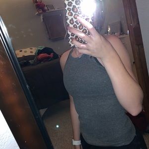 Grey Halter Top